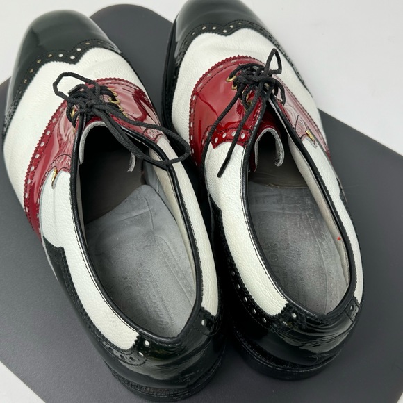 Vintage FootJoy Classics Golf Shoes Size 10.5 Wing Tip Style #50802  no Spikes - Picture 13 of 16